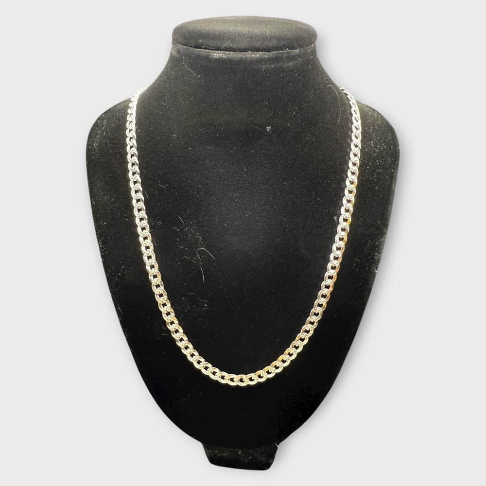 20” Sterling Silver Cuban Link Chain Necklace